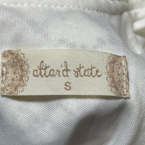 Altar'd State Fit & Flare Dress Cut Out Lace Size S Small Creamy White - Picture 6 of 9